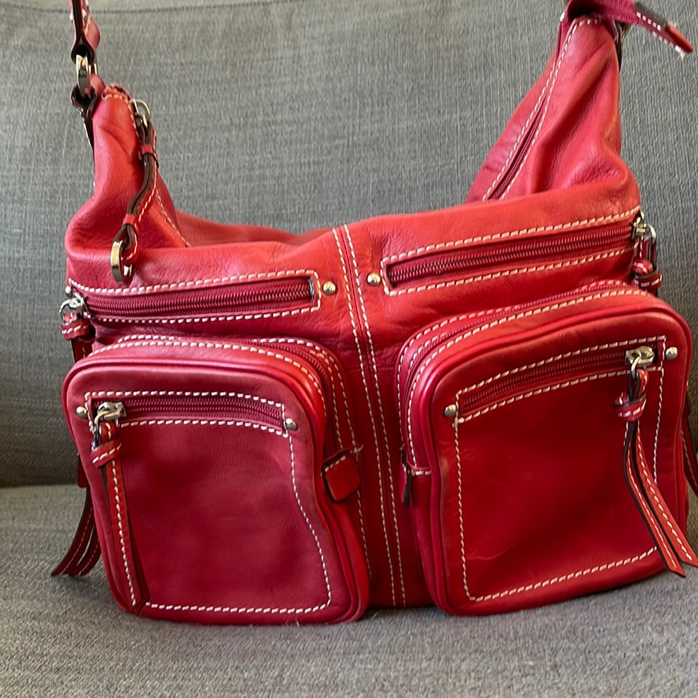 Tignanello red shoulder bag